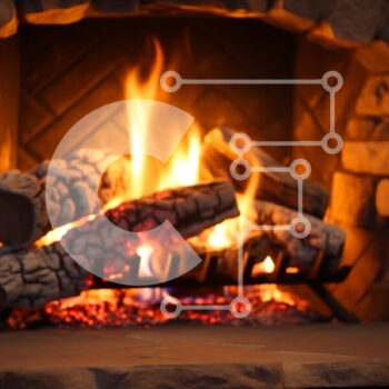 Intra Συλλεκτικό Ξύλινο Παζλ Plywood  4mm - Άνετο τζάκι με φλόγες που τρίζουν Σε Ξύλινο Κουτί - Διαστάσεις Puzzle: 10x10 cm – 25 κομμάτια - Image 1