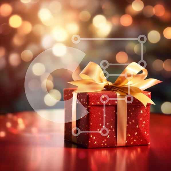 Intra Συλλεκτικό Ξύλινο Παζλ Plywood  4mm - Εορταστικό τυλιγμένο κουτί δώρου Σε Ξύλινο Κουτί - Διαστάσεις: 10x10 cm – 25 κομμάτια