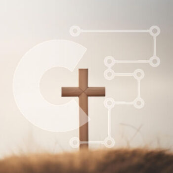 Intra Συλλεκτικό Ξύλινο Παζλ Plywood  4mm - Ξύλινος σταυρός σε ένα γαλήνιο τοπίο Σε Ξύλινο Κουτί - Διαστάσεις Puzzle: 10x10 cm – 25 κομμάτια - Image 1