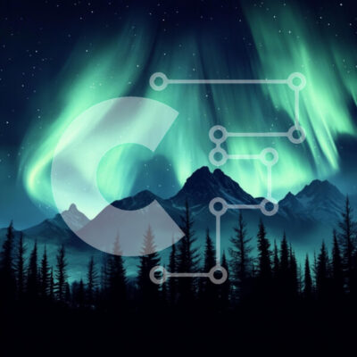 Intra Συλλεκτικό Ξύλινο Παζλ Plywood  4mm - Βόρειο Σέλας πάνω από βουνά Σε Ξύλινο Κουτί - Διαστάσεις: 10x10 cm – 25 κομμάτια - Image 1