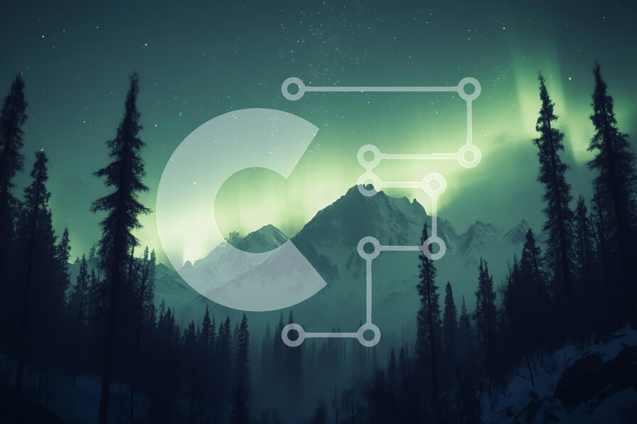 Intra Συλλεκτικό Ξύλινο Παζλ Plywood  4mm - Aurora Borealis πάνω από τα Χιονισμένα Όρη Σε Ξύλινο Κουτί - Διαστάσεις: 10x10 cm – 25 κομμάτια