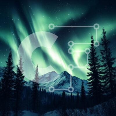 Intra Συλλεκτικό Ξύλινο Παζλ Plywood  4mm - Βόρειο Σέλας πέρα ​​από τα βουνά Σε Ξύλινο Κουτί - Διαστάσεις: 10x10 cm – 25 κομμάτια - Image 1