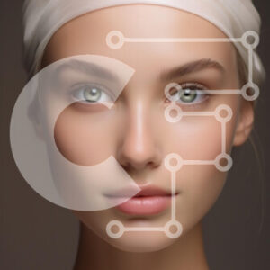 Intra Συλλεκτικό Ξύλινο Παζλ Plywood  4mm - Πορτρέτο μιας νεαρής γυναίκας με πράσινα μάτια και κεφαλόδεσμο Σε Ξύλινο Κουτί - Διαστάσεις Puzzle: 10x10 cm – 25 κομμάτια