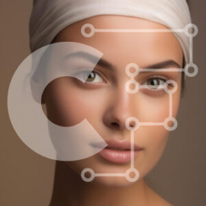 Intra Συλλεκτικό Ξύλινο Παζλ Plywood  4mm - Πορτρέτο μιας νεαρής γυναίκας με κεφαλόδεσμο Σε Ξύλινο Κουτί - Διαστάσεις Puzzle: 10x10 cm – 25 κομμάτια