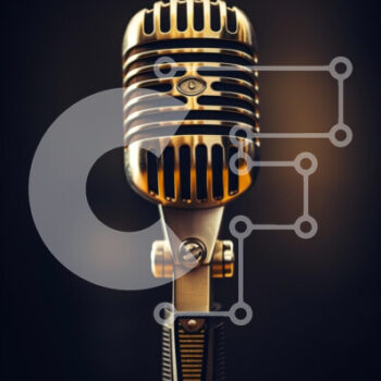 Intra Συλλεκτικό Ξύλινο Παζλ Plywood  4mm - Vintage μικρόφωνο Σε Ξύλινο Κουτί - Διαστάσεις: 10x10 cm – 25 κομμάτια - Image 1