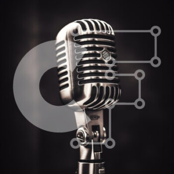 Intra Συλλεκτικό Ξύλινο Παζλ Plywood  4mm - Vintage μικρόφωνο σε σκούρο φόντο Σε Ξύλινο Κουτί - Διαστάσεις: 10x10 cm – 25 κομμάτια - Image 1