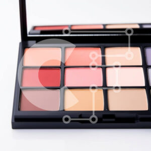 Intra Συλλεκτικό Ξύλινο Παζλ Plywood  4mm - Παλέτα μακιγιάζ με ζωηρές αποχρώσεις Σε Ξύλινο Κουτί - Διαστάσεις Puzzle: 10x10 cm – 25 κομμάτια