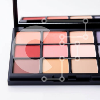 Intra Συλλεκτικό Ξύλινο Παζλ Plywood  4mm - Παλέτα μακιγιάζ με ζωηρές αποχρώσεις Σε Ξύλινο Κουτί - Διαστάσεις Puzzle: 10x10 cm – 25 κομμάτια - Image 1