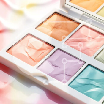 Intra Συλλεκτικό Ξύλινο Παζλ Plywood  4mm - Παλέτα μακιγιάζ παστέλ με υφές κρέμας Σε Ξύλινο Κουτί - Διαστάσεις Puzzle: 10x10 cm – 25 κομμάτια - Image 1