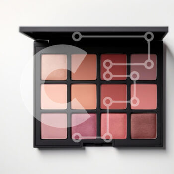 Intra Συλλεκτικό Ξύλινο Παζλ Plywood  4mm - Παλέτα μακιγιάζ με διάφορες αποχρώσεις Σε Ξύλινο Κουτί - Διαστάσεις Puzzle: 10x10 cm – 25 κομμάτια - Image 1