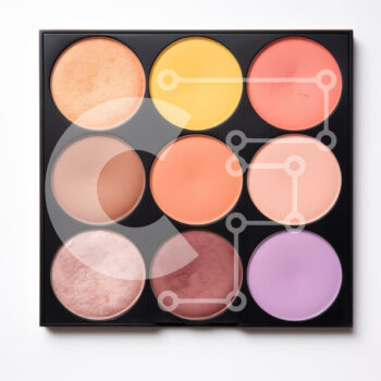 Intra Συλλεκτικό Ξύλινο Παζλ Plywood  4mm - Παλέτα Μακιγιάζ με Κρεμ Αποχρώσεις Σε Ξύλινο Κουτί - Διαστάσεις Puzzle: 10x10 cm – 25 κομμάτια - Image 1