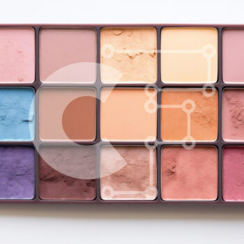 Intra Συλλεκτικό Ξύλινο Παζλ Plywood  4mm - Παλέτα μακιγιάζ με διάφορες αποχρώσεις Σε Ξύλινο Κουτί - Διαστάσεις Puzzle: 10x10 cm – 25 κομμάτια - Image 1