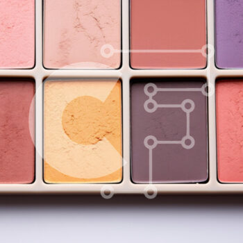 Intra Συλλεκτικό Ξύλινο Παζλ Plywood  4mm - Παλέτα μακιγιάζ με διάφορες αποχρώσεις Σε Ξύλινο Κουτί - Διαστάσεις Puzzle: 10x10 cm – 25 κομμάτια - Image 1