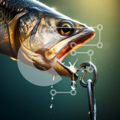 Intra Συλλεκτικό Ξύλινο Παζλ Plywood  4mm - Κοντινό πλάνο ενός πιασμένου ψαριού Σε Ξύλινο Κουτί - Διαστάσεις: 10x10 cm – 25 κομμάτια - Image 1