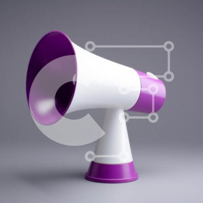 Intra Συλλεκτικό Ξύλινο Παζλ Plywood  4mm - Πολύχρωμο μεγάφωνο σε γκρι φόντο Σε Ξύλινο Κουτί - Διαστάσεις: 10x10 cm – 25 κομμάτια - Image 1