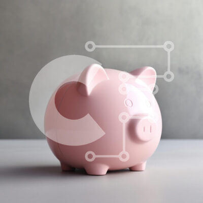 Intra Συλλεκτικό Ξύλινο Παζλ Plywood 4mm - Ροζ Κουμπαράς Σε Ξύλινο Κουτί - Διαστάσεις: 10x10 cm – 25 κομμάτια - Image 1