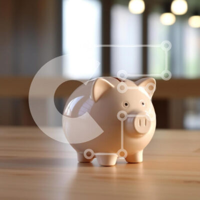 Intra Συλλεκτικό Ξύλινο Παζλ Plywood  4mm - Κεραμικός κουμπαράς σε ξύλινο τραπέζι Σε Ξύλινο Κουτί - Διαστάσεις: 10x10 cm – 25 κομμάτια - Image 1