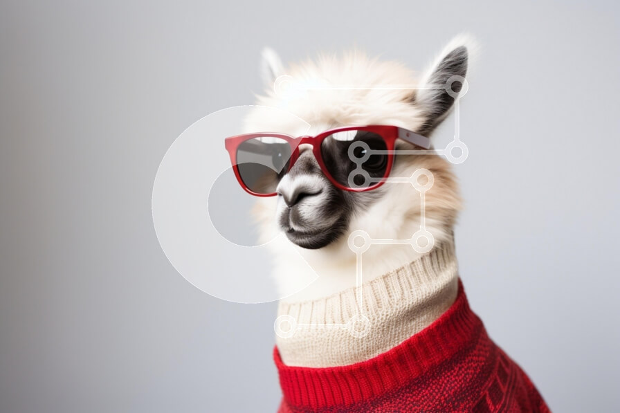 Intra Συλλεκτικό Ξύλινο Παζλ Plywood  4mm - Κομψή λάμα με πουλόβερ και γυαλιά ηλίου Σε Ξύλινο Κουτί - Διαστάσεις: 10x10 cm – 25 κομμάτια