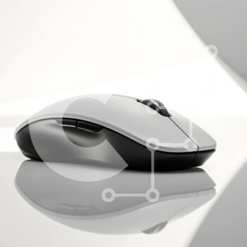 Intra Συλλεκτικό Ξύλινο Παζλ Plywood  4mm - Σύγχρονο ποντίκι υπολογιστή σε ανακλαστική επιφάνεια Σε Ξύλινο Κουτί - Διαστάσεις Puzzle: 10x10 cm – 25 κομμάτια - Image 1