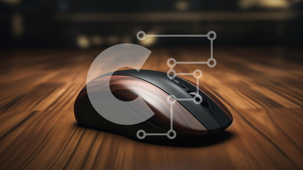 Intra Συλλεκτικό Ξύλινο Παζλ Plywood  4mm - Κομψό ποντίκι υπολογιστή σε ξύλινη επιφάνεια Σε Ξύλινο Κουτί - Διαστάσεις Puzzle: 10x10 cm – 25 κομμάτια