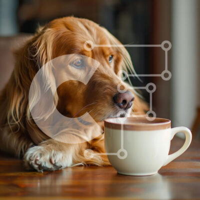 Intra Συλλεκτικό Ξύλινο Παζλ Plywood  4mm - Γκόλντεν Ριτρίβερ με καφέ Σε Ξύλινο Κουτί - Διαστάσεις: 10x10 cm – 25 κομμάτια - Image 1