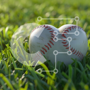 Intra Συλλεκτικό Ξύλινο Παζλ Plywood  4mm - Μπάλες του μπέιζμπολ στο πράσινο γρασίδι Σε Ξύλινο Κουτί - Διαστάσεις Puzzle: 10x10 cm – 25 κομμάτια - Image 1