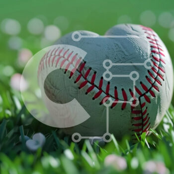 Intra Συλλεκτικό Ξύλινο Παζλ Plywood  4mm - Μπέιζμπολ σε σχήμα καρδιάς στο γρασίδι Σε Ξύλινο Κουτί - Διαστάσεις Puzzle: 10x10 cm – 25 κομμάτια - Image 1