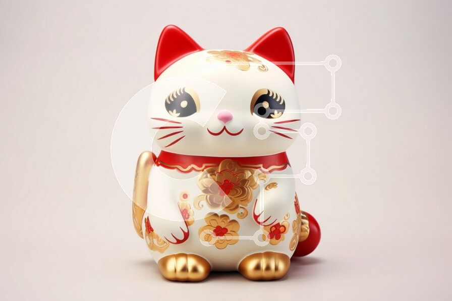 Intra Συλλεκτικό Ξύλινο Παζλ Plywood  4mm - Διακοσμητικό Κεραμικό Ειδώλιο γάτας Σε Ξύλινο Κουτί - Διαστάσεις: 10x10 cm – 25 κομμάτια