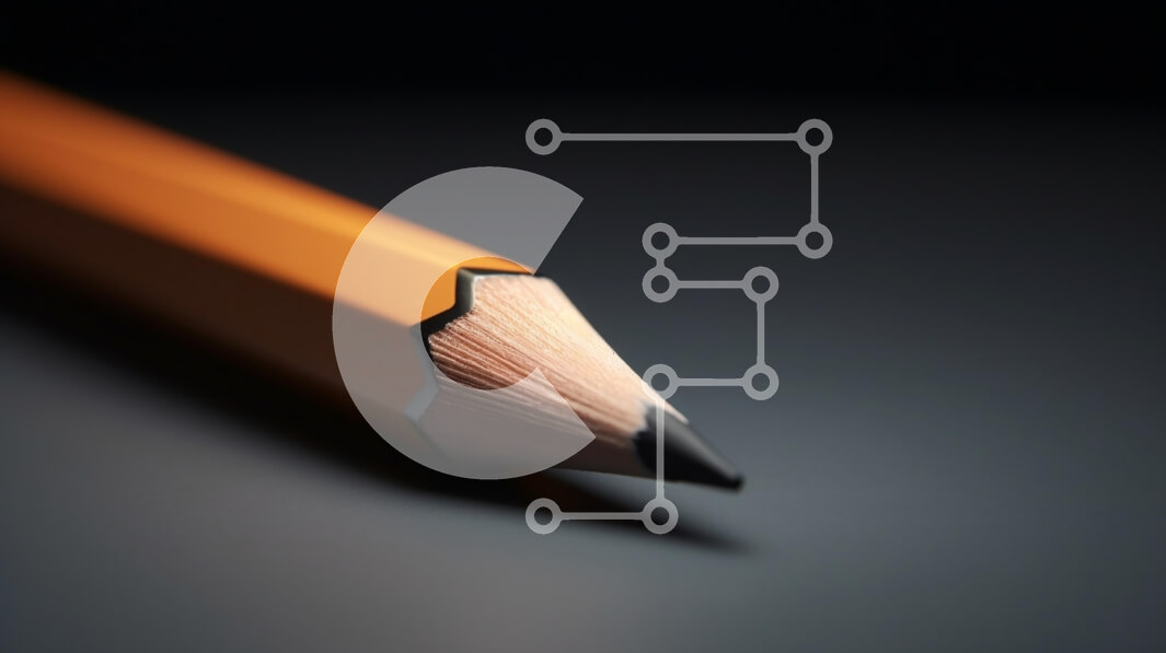 Intra Συλλεκτικό Ξύλινο Παζλ Plywood  4mm - Κοντινό πλάνο ενός πορτοκαλί μολυβιού Σε Ξύλινο Κουτί - Διαστάσεις: 10x10 cm – 25 κομμάτια