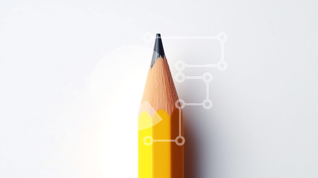 Intra Συλλεκτικό Ξύλινο Παζλ Plywood  4mm - Κοντινό πλάνο ενός κίτρινου μολυβιού σε λευκό φόντο Σε Ξύλινο Κουτί - Διαστάσεις: 10x10 cm – 25 κομμάτια