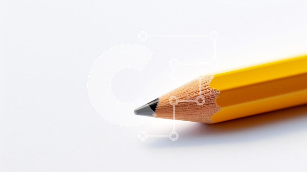 Intra Συλλεκτικό Ξύλινο Παζλ Plywood  4mm - Κοντινό πλάνο ενός κίτρινου μολυβιού σε λευκό φόντο Σε Ξύλινο Κουτί - Διαστάσεις: 10x10 cm – 25 κομμάτια