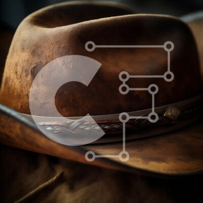 Intra Συλλεκτικό Ξύλινο Παζλ Plywood  4mm - Κοντινό πλάνο ενός ξεπερασμένου καουμπόικου καπέλου Σε Ξύλινο Κουτί - Διαστάσεις: 10x10 cm – 25 κομμάτια - Image 1