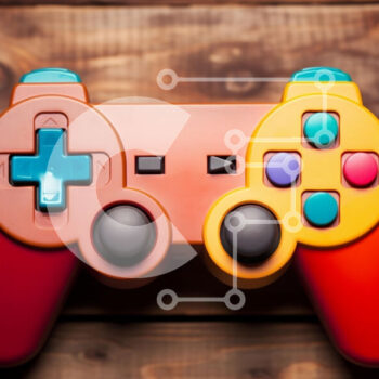 Intra Συλλεκτικό Ξύλινο Παζλ Plywood  4mm - Πολύχρωμο χειριστήριο παιχνιδιών σε ξύλινη επιφάνεια Σε Ξύλινο Κουτί - Διαστάσεις Puzzle: 10x10 cm – 25 κομμάτια - Image 1