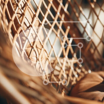 Intra Συλλεκτικό Ξύλινο Παζλ Plywood  4mm - Πλεκτή καρέκλα με βελούδινο μαξιλάρι Σε Ξύλινο Κουτί - Διαστάσεις Puzzle: 10x10 cm – 25 κομμάτια - Image 1