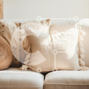 Intra Συλλεκτικό Ξύλινο Παζλ Plywood  4mm - Άνετος καναπές με διακοσμητικά μαξιλάρια Σε Ξύλινο Κουτί - Διαστάσεις Puzzle: 10x10 cm – 25 κομμάτια