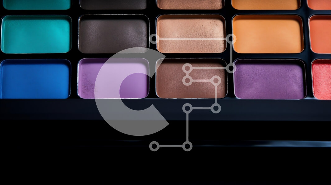 Intra Συλλεκτικό Ξύλινο Παζλ Plywood  4mm - Πολύχρωμη παλέτα μακιγιάζ Σε Ξύλινο Κουτί - Διαστάσεις Puzzle: 10x10 cm – 25 κομμάτια