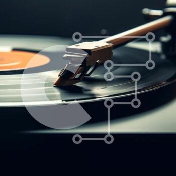 Intra Συλλεκτικό Ξύλινο Παζλ Plywood  4mm - Vintage πικάπ που παίζει δίσκο βινυλίου Σε Ξύλινο Κουτί - Διαστάσεις: 10x10 cm – 25 κομμάτια - Image 1