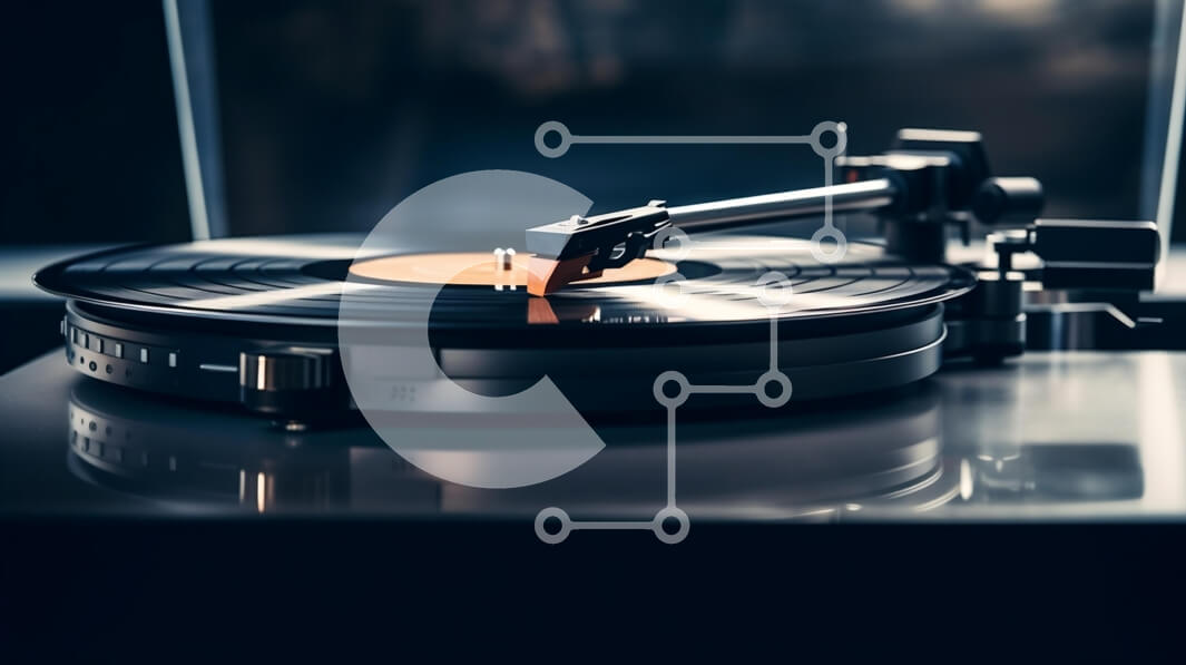 Intra Συλλεκτικό Ξύλινο Παζλ Plywood  4mm - Πικάπ που παίζει δίσκο βινυλίου Σε Ξύλινο Κουτί - Διαστάσεις: 10x10 cm – 25 κομμάτια