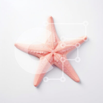 Intra Συλλεκτικό Ξύλινο Παζλ Plywood  4mm - Ροζ αστερίας σε άσπρο φόντο Σε Ξύλινο Κουτί - Διαστάσεις: 10x10 cm – 25 κομμάτια - Image 1