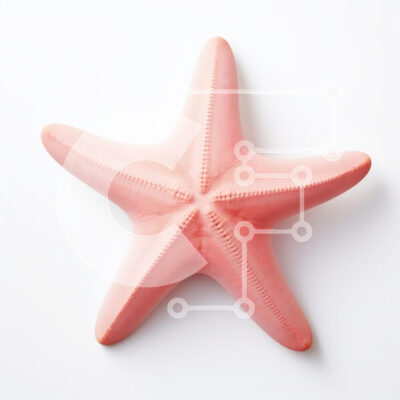 Intra Συλλεκτικό Ξύλινο Παζλ Plywood 4mm - Ροζ αστερίας σε άσπρο φόντο Σε Ξύλινο Κουτί - Διαστάσεις: 10x10 cm – 25 κομμάτια - Image 1