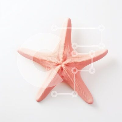 Intra Συλλεκτικό Ξύλινο Παζλ Plywood  4mm - Ροζ αστερίας σε άσπρο φόντο Σε Ξύλινο Κουτί - Διαστάσεις: 10x10 cm – 25 κομμάτια - Image 1