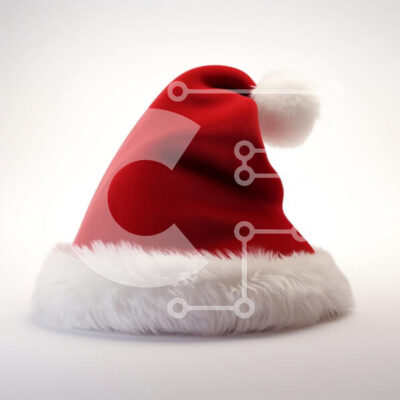 Intra Συλλεκτικό Ξύλινο Παζλ Plywood 4mm - Παραδοσιακό κόκκινο καπέλο του Άγιου Βασίλη Σε Ξύλινο Κουτί - Διαστάσεις: 10x10 cm – 25 κομμάτια - Image 1