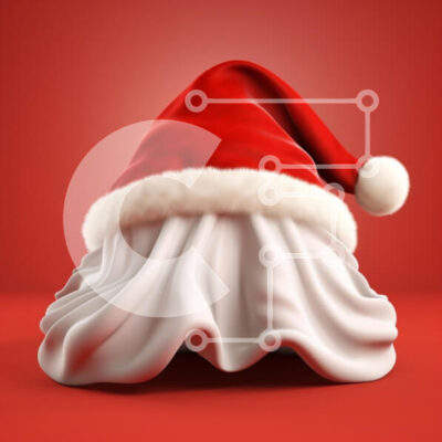 Intra Συλλεκτικό Ξύλινο Παζλ Plywood  4mm - Μοναδική χριστουγεννιάτικη φιγούρα με καπέλο Άγιου Βασίλη Σε Ξύλινο Κουτί - Διαστάσεις: 10x10 cm – 25 κομμάτια - Image 1