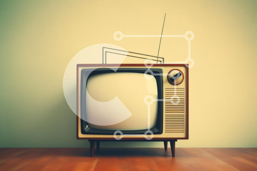 Intra Συλλεκτικό Ξύλινο Παζλ Plywood  4mm - Vintage Τηλεόραση Σε Ξύλινο Κουτί - Διαστάσεις Puzzle: 10x10 cm – 25 κομμάτια