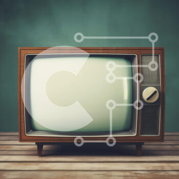 Intra Συλλεκτικό Ξύλινο Παζλ Plywood  4mm - Vintage Τηλεόραση Σε Ξύλινο Κουτί - Διαστάσεις: 10x10 cm – 25 κομμάτια - Image 1