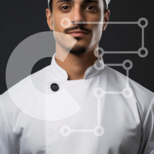 Intra Συλλεκτικό Ξύλινο Παζλ Plywood  4mm - Επαγγελματίας σεφ με στολή Σε Ξύλινο Κουτί - Διαστάσεις Puzzle: 10x10 cm – 25 κομμάτια