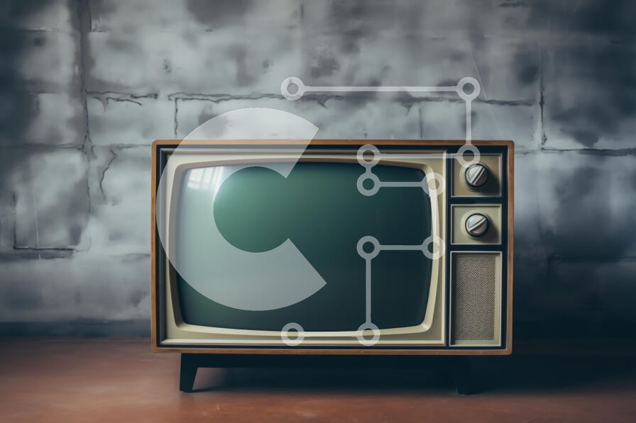 Intra Συλλεκτικό Ξύλινο Παζλ Plywood  4mm - Vintage Τηλεόραση Σε Ξύλινο Κουτί - Διαστάσεις Puzzle: 10x10 cm – 25 κομμάτια