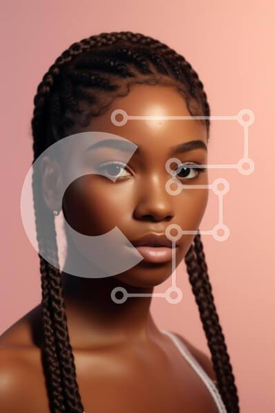 Intra Συλλεκτικό Ξύλινο Παζλ Plywood  4mm - Πορτρέτο μιας νεαρής γυναίκας με πλεκτά μαλλιά Σε Ξύλινο Κουτί - Διαστάσεις Puzzle: 10x10 cm – 25 κομμάτια