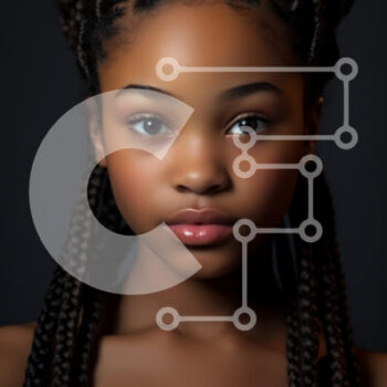 Intra Συλλεκτικό Ξύλινο Παζλ Plywood  4mm - Πορτρέτο ενός νεαρού κοριτσιού με πλεγμένα μαλλιά Σε Ξύλινο Κουτί - Διαστάσεις Puzzle: 10x10 cm – 25 κομμάτια - Image 1