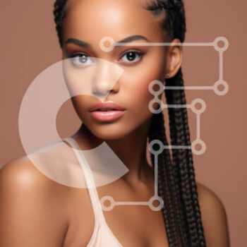 Intra Συλλεκτικό Ξύλινο Παζλ Plywood  4mm - Πορτρέτο μιας νεαρής γυναίκας με πλεκτά μαλλιά Σε Ξύλινο Κουτί - Διαστάσεις Puzzle: 10x10 cm – 25 κομμάτια - Image 1